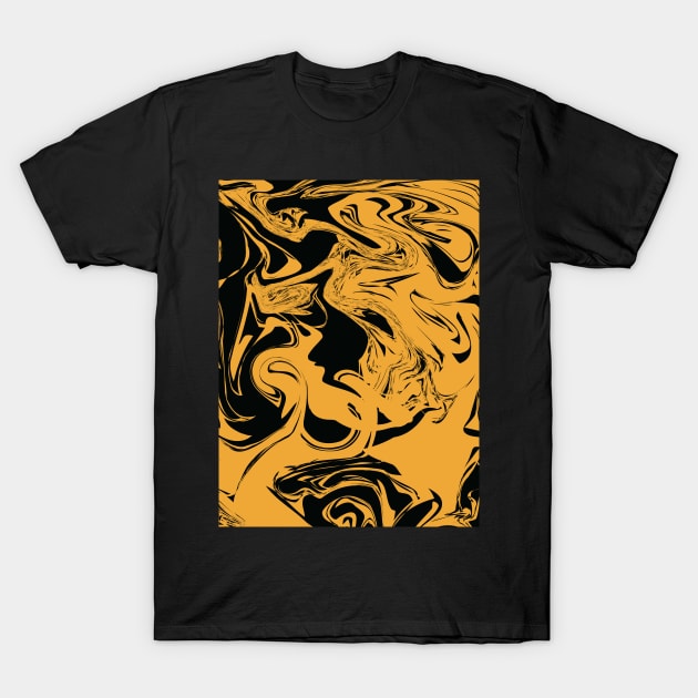 golden suminagashi T-Shirt by sofyvesna